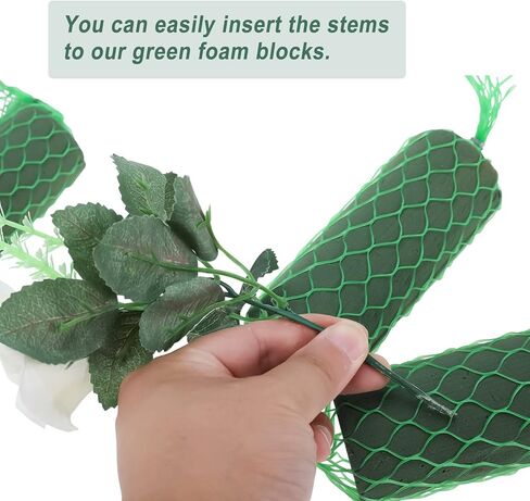 28 قطعة من مكعبات إسفنجية على شكل زهرة إكليل من الإسفنج من باتيوير، حامل زهور من الفوم الرطب على شكل زهور لتزيين المنزل وباب قوس الشجرة للزفاف in Kuwait