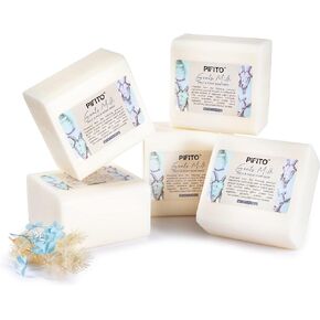 Pifito Goats Milk Melt and Pour Soap Base (5 lb) │ Bulk Premium 100% Natural Glycerin Soap Base │ Luxurious Soap Making Supplies in Saudi Arabia