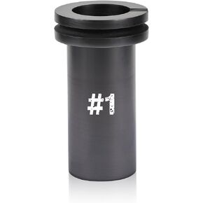RIEDHOFF [#1] Graphite Crucible for Metal Melting, Casting Jewelry Gold Silver Copper Aluminum, Up to 2100℃(3812°F), Black