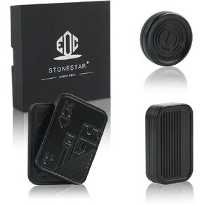 STONESTAR Fidget Toys Pack - Magnetic Metal Fidget Slider Haptic Coin Collection, EDC Fidget Toy for Adults, Helps Relieve ADHD/Anxiety/Stress (Black)