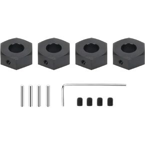 RCAWD Wheel Hex 17mm w Screw Pins for 1/10 ARRMA 4S Kraton & Outcast Upgrades 4x4 BLX, Wheel Nut Hubs Adapter Hex Wheels Hopups Parts for #AR310910, Truck #ARA102690, #ARA102692 Blue in Kuwait
