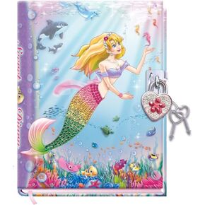DUDUBUY يوميات فلامنغو مع قفل للأطفال مذكرات الفتيات الصغيرات 5.25.x7x1 "300 صفحة مبطنة مجلة الفتيات دفتر سري لطيف 2 مفاتيح للطفل كتابة الرسم هدايا السفر عطلة لعمر 5 وما فوق in Kuwait