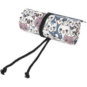 مجموعة أقلام تلوين لرسم السفر من Jahobet منظم لفات للفنانين، حقيبة أقلام رصاص تحمل حقيبة ملفوفة 72 فتحة دائرية وحقيبة مقلمة ناعمة لـ 72 قلم رصاص ملون للرجال والنساء (بدون أقلام رصاص) in Kuwait