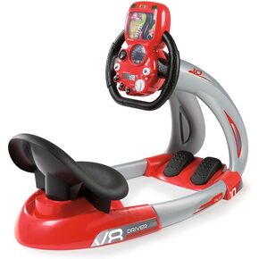 Space Drive - Black, Children's Space Ship Simulator, Smoby, Ages 3+, 3 Driving Positions, Electronic Steering Wheel w/Animated Circuit Backlit Screen