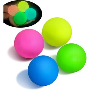 3 Pack Rainbow Stress Balls for Kids and Adults, 2.4" Squishy Ball Squeeze Toys, Colorful Stress Balls SquishyToys for Kids Party Favors, Classroom Prizes | Stress Relief Dough Ball in Kuwait
