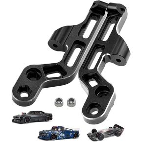 RC Rear Wing Body Mount Support Frame Set Upgrades Part for Arrma 1/7 Felony Infraction Limitless 6S BLX On-Road Muscle RC Car,Aluminum 2PCS Body Mount Support,Replace #ARA320516,Red