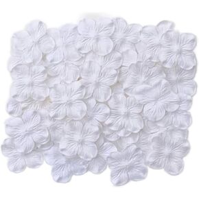Artificial Flowers 50 Pcs Handmade Mulberry Paper Patch Hydrangeas Flowers 2x2 inch Mulberry Paper Flowers Scrapbooking Wedding DIY Craft (Blue Stone Color)