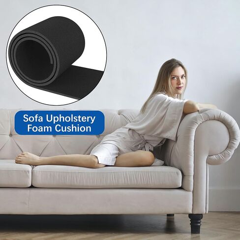 ويهبتي وسادة اسفنجية لتنجيد الاريكة من قطعتين - 0.6 انش × 24 انش × 70 انش، بطانة فوم للاثاث - وسادة كرسي بديلة عالية الكثافة للمشاريع اليدوية والكراسي المتحركة والواح الراس والارائك والمنزل in Kuwait