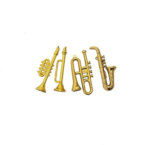 مجموعة أدوات موسيقية مصغرة من Kodycity Dollhouse ملحقات صغيرة للبيانو والكمان والبوق والجيتار والساكسفون والطبل لمنزل الدمية، ملحقات مصغرة بمقياس 1 12 لديكور غرفة الموسيقى النموذجية in Kuwait