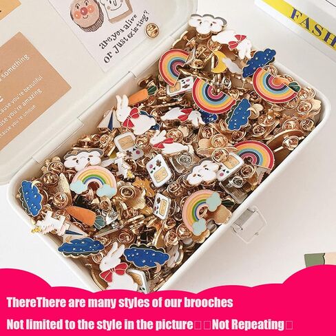 20 قطعة من دبابيس الظهر المينا المختلطة، دبابيس طية صدر السترة المينا اللطيفة والمضحكة، دبابيس شارة جمالية، قبعات الملابس، مجوهرات تزيين السترة in Kuwait