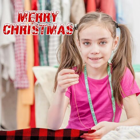 100 قطعة من قماش جانين مقطوع مسبقًا مقاس 2.55 × 39.3 بوصة أحمر أسود بافلو منقوش من القماش شرائط نسيج لخياطة اللحف القطنية من نسيج اللحف المنزلي للخياطة اليدوية المرقعة لعيد الميلاد in Kuwait