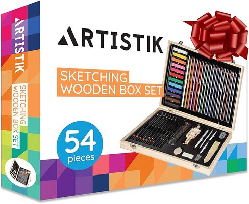 مجموعة رسم فنية مع مانيكان - لوازم حقائب الرسم والتلوين للفنانين توفر مجموعة متنوعة من تلوين الرسومات للمبتدئين وهي الهدية المثالية للفنانين والبالغين والأطفال in Kuwait