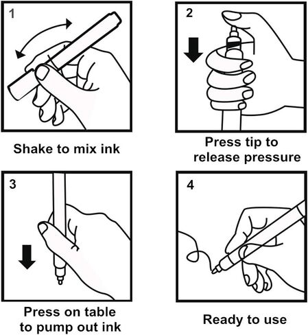 Super Squiggles Outline Markers Self-Outline Metallic Markers Glitter Doodle Drawing Double Line Shimmer Marker Pens (12 Color) in Kuwait