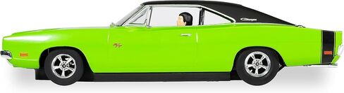 Scalextric Dodge Charger RT Sublime Green Black Top 1:32 Slot Race Car C4326 in Saudi Arabia