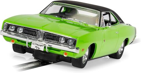 Scalextric Dodge Charger RT Sublime Green Black Top 1:32 Slot Race Car C4326 in Saudi Arabia