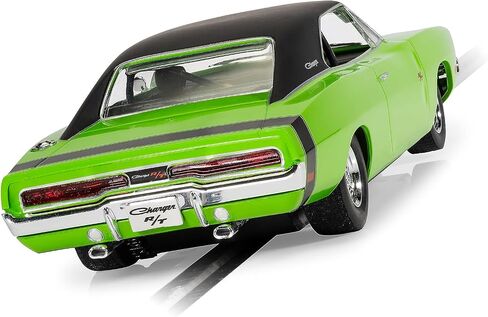 Scalextric Dodge Charger RT Sublime Green Black Top 1:32 Slot Race Car C4326 in Saudi Arabia