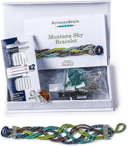 مجموعة صنع أساور خرز السماء من بوتوماك بيدز مونتانا - تتضمن المواد التي تحتاج إلى الانتهاء منها! in Kuwait