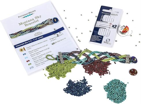 مجموعة صنع أساور خرز السماء من بوتوماك بيدز مونتانا - تتضمن المواد التي تحتاج إلى الانتهاء منها! in Kuwait