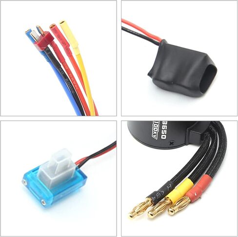 GoolRC 3650 محرك بدون فرشاة 3100KV مع 45A فرش ESC غرفة التبريد لـ 1/8 1/10 RC سيارة RC قارب جزء RC سيارة المحرك in Saudi Arabia