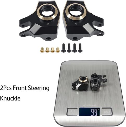 Linsvirgo Brass SCX10 II AR44 الأوزان الأمامية والخلفية غطاء مختلف محاور C مفاصل التوجيه الأوزان مجموعة ثقل الموازنة مناسبة لسيارة 1/10 RC الزاحفة 90046 90047 SCX10 II أجزاء ترقيات (مجموعة 4 في 1) in Kuwait