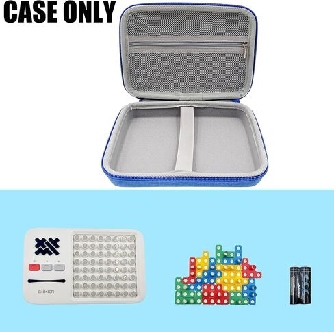 حافظة LeoTube متوافقة مع لعبة ألغاز GiiKER Super Blocks، وحامل تخزين للسفر لألغاز تحفيز الدماغ، وملحقات وحدة التحكم في الألعاب المحمولة التفاعلية (الحافظة فقط) (أزرق) in Kuwait