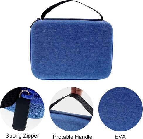 حافظة LeoTube متوافقة مع لعبة ألغاز GiiKER Super Blocks، وحامل تخزين للسفر لألغاز تحفيز الدماغ، وملحقات وحدة التحكم في الألعاب المحمولة التفاعلية (الحافظة فقط) (أزرق) in Kuwait