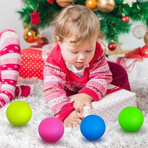 كرات الضغط بألوان قوس قزح (3 عبوات) للأطفال والكبار، ألعاب الضغط على الكرات الإسفنجية مقاس 2.4 بوصة | ألعاب تململ الكرات الحسية الملونة لحفلات الأطفال، وجوائز الفصول الدراسية | كرة العجين لتخفيف التوتر in Kuwait