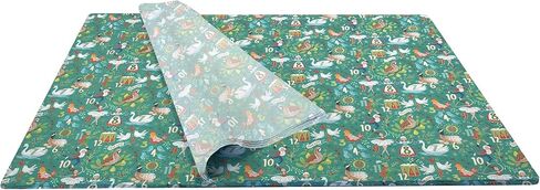 ألوان قوس قزح - اثني عشر يومًا - 50 ورقة - 20 بوصة × 14.5 بوصة - مناديل مطبوعة إيطالية لتغليف الهدايا من ديكوباج، حقيبة هدايا لتزيين الحفلات، مشروع حرفي DIY (اثني عشر يومًا) in Kuwait