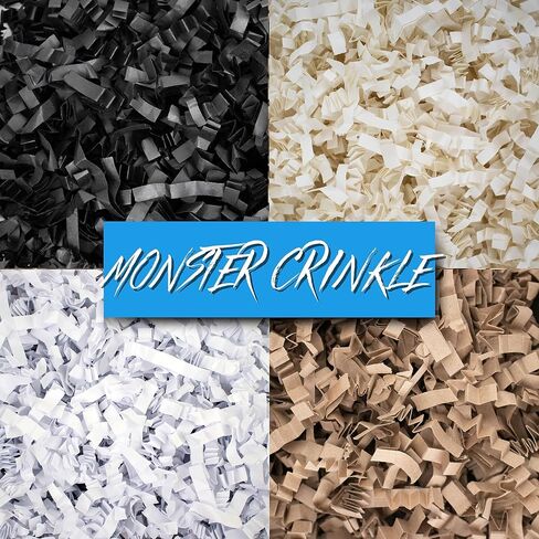 MagicWater Supply - 2 LB - Kraft - Monster Jumbo Crinkle Cut Paper Shred Filler great for Gift Wrapping, Basket Filling, Birthdays, Weddings, Anniversaries, Valentines Day, and other occasions in Saudi Arabia