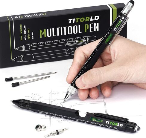 هدايا للرجال والأب، هدايا عيد الميلاد، حشوات تخزين للزوجة البالغة، 10 في 1 مجموعات أقلام متعددة الأدوات، أدوات رائعة، أفكار هدايا تقنية فريدة للزوج والصديق، عامل يدوي يدوي الصنع in Kuwait