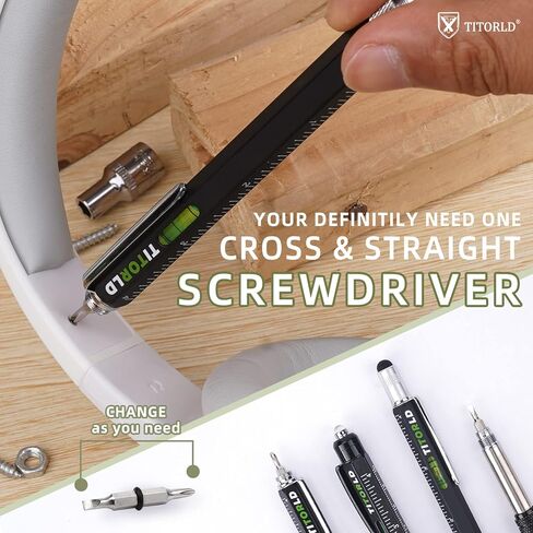 هدايا للرجال والأب، هدايا عيد الميلاد، حشوات تخزين للزوجة البالغة، 10 في 1 مجموعات أقلام متعددة الأدوات، أدوات رائعة، أفكار هدايا تقنية فريدة للزوج والصديق، عامل يدوي يدوي الصنع in Kuwait