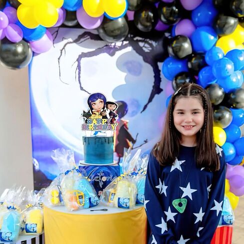 37 قطعة من زينة كعكة كورالاين مع قطعة واحدة من أعلى كعكة الهالوين، 36 قطعة من أغطية الكب كيك اللطيفة لديكورات حفلات أعياد الميلاد للفتيات in Kuwait