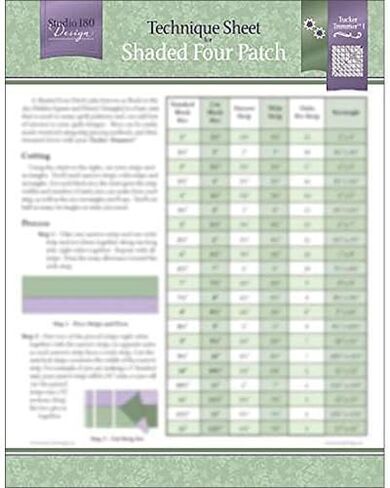 Studio 180 Design Technique Sheet - for Shaded 9-Patch Quilt Blocks in Saudi Arabia