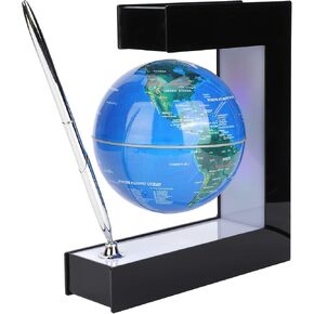 الكرة الأرضية المغناطيسية، شكل E، الأرض العائمة المغناطيسية، خريطة الأرض المغناطيسية مع قلم، لعبة الكرة الأرضية الدوارة، هدايا ديكور المنزل للأطفال/الأصدقاء/العائلة (#3) in Kuwait