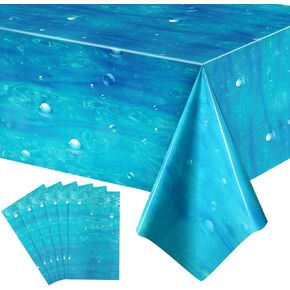 Tiamon 1 Roll Underwater Bubbles Table Cover Ocean Waves Tablecloth Bubble Water Print Plastic Table Cover for Under the Ocean Beach Pool Mermaid Birthday Party Baby Shower Supplies (54 Inch X 100 ft) in Kuwait