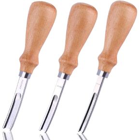 3 Size Leather Edge Beveler Tool 0.7cm, 1cm, 1.2cm, Wide Mouth Leathercraft Edge Skiving Beveler, DIY Beveler Shallow Skiving Trimming Leather Edge Press in Kuwait