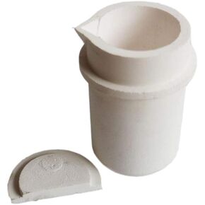 OTOOLWORLD 1kg/2kg/3kg Ceramic Melting Crucible Cup with cover Casting Refining Gold Silver Copper Platium (2kg1)