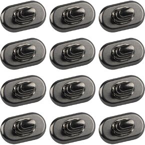 AUEAR, 12 Pack Black Turn Lock Clasp Hardware Purse Closure Latches Handbag Twist Lock Fasteners for DIY Bag Handbag Craft Project