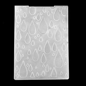 WooYangFun 1PC Raindrop Background Embossing Folders for Card Making Scrapbooking and Other Paper Crafts, 11x16cm in Saudi Arabia