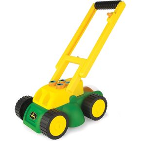 John Deere Electronic Toy Lawn Mower - Lawn Mower Toy with Interactive Sounds and Buttons - Toddler Outdoor Toys - Summer Toys - Ages 2 Years and Up,Green