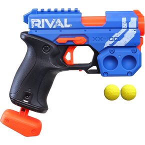 مسدس NERF Rival Knockout XX-100 - تخزين دائري، سرعة 90 إطارًا في الثانية، حمل مقعدي - يتضمن جولتين منافستين رسميتين - أحمر الفريق