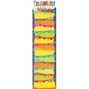 Eureka Multicolor Space Themed ''Reading is an Adventure'' Vertical Banner Classroom Decoration, 12'' x 45'' in Kuwait