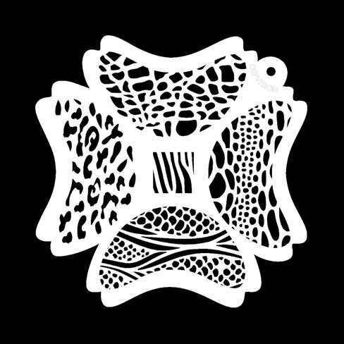 Depvision Reusable Face Paint Stencils for Body Art Painting Halloween Party Makeup Stencils (Animal) in Kuwait
