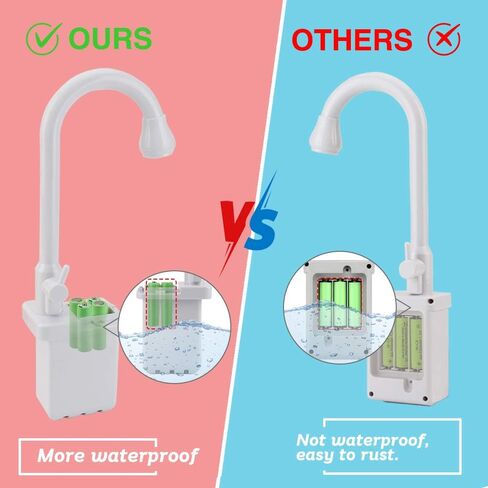 BOBXIN Play Sink with Running Water, Kids Play Kitchen Toy Sink Electric Dishwasher, Pretend Role Play Kitchen Toys Set with Upgraded Working Faucet and Dishes Playset for Girls, Toddler and Boys in Saudi Arabia