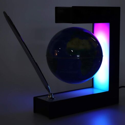 الكرة الأرضية المغناطيسية، شكل E، الأرض العائمة المغناطيسية، خريطة الأرض المغناطيسية مع قلم، لعبة الكرة الأرضية الدوارة، هدايا ديكور المنزل للأطفال/الأصدقاء/العائلة (#3) in Kuwait