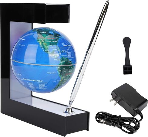 الكرة الأرضية المغناطيسية، شكل E، الأرض العائمة المغناطيسية، خريطة الأرض المغناطيسية مع قلم، لعبة الكرة الأرضية الدوارة، هدايا ديكور المنزل للأطفال/الأصدقاء/العائلة (#3) in Kuwait