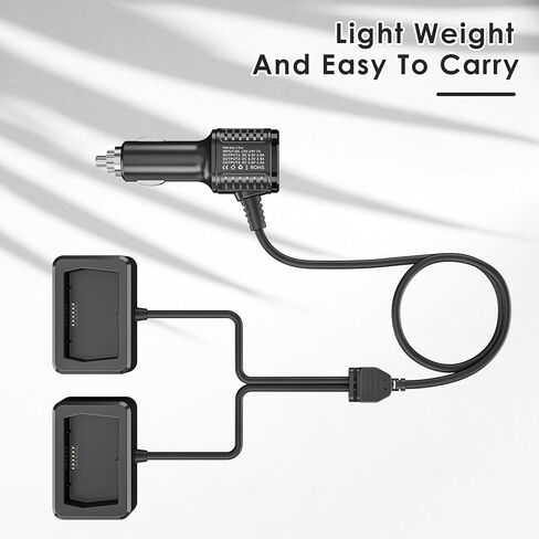 TIMETOP Mini 4 Pro/Mini 3 Pro Battery Car Charging for DJI Mini 4 /Mini 3 /Mini 3 Pro Drone and Remote Controller Accessories, Dual Power USB Car Charger, Multi Parallel Fast Charging Hub Accessories in Kuwait