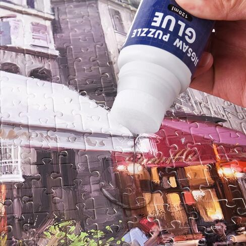 Jigsaw Puzzle Glue with Sponge Head 120ML Suitable for 1000/1500/3000 Pieces of Puzzle for Paper, 3 Bottles in Kuwait