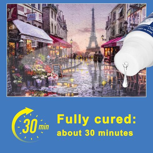 Jigsaw Puzzle Glue with Sponge Head 120ML Suitable for 1000/1500/3000 Pieces of Puzzle for Paper, 3 Bottles in Kuwait