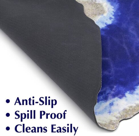 Stratagem Rushing Waters Wargaming Rivers & Lake Neoprene Battlemat Terrain - 15 Pieces! Over 12 feet of 4" Wide Rivers - Suits Grass, Snow, Desert and Other Tabletop Gaming Biome Scenery in Saudi Arabia